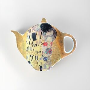 Klimt The Kiss Fine Bone China Teabag Holder Spoon Rest